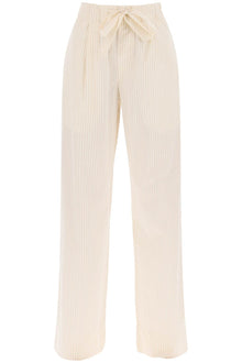  Birkenstock x tekla pajama pants in striped organic poplin