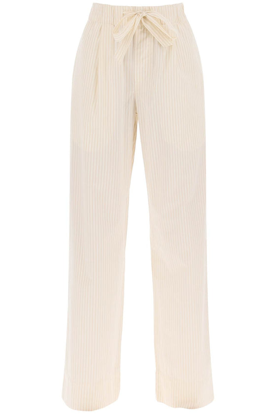 Birkenstock x tekla pajama pants in striped organic poplin