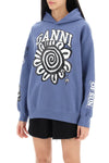 Ganni hoodie with graphic prints