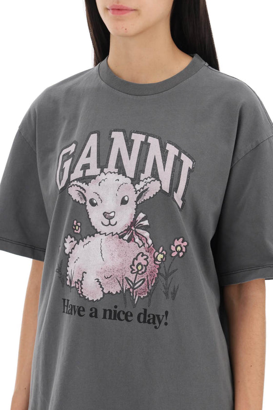 Ganni t-shirt with graphic print