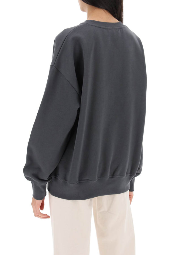Ganni oversized sweatshirt with logo print