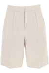 Agnona linen twill shorts