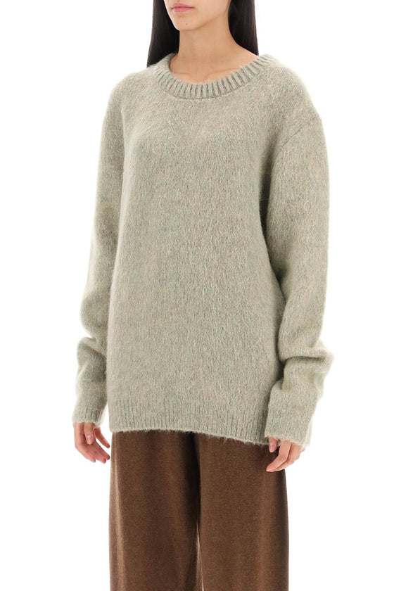 Lemaire sweater in melange-effect brushed yarn