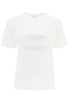  Isabel marant etoile 'zewel' t-shirt with metallic logo