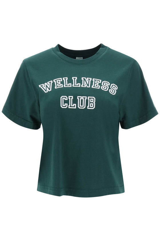 Sporty rich wellness club cropped t-shirt