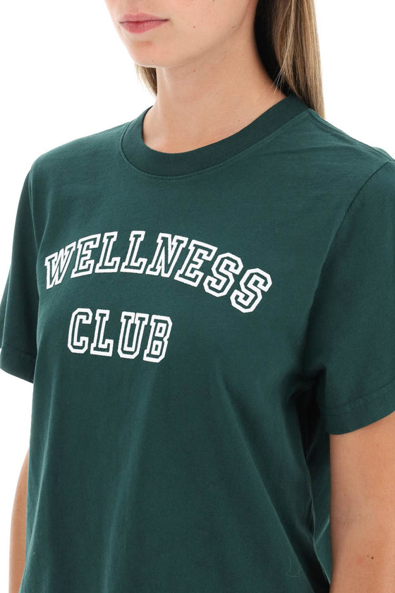 Sporty rich wellness club cropped t-shirt