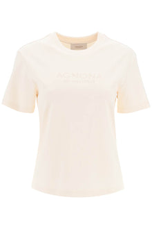  Agnona t-shirt with embroidered logo