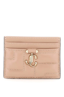  Jimmy choo quilted nappa leather card holder