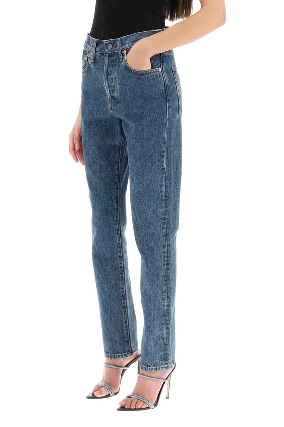 Wardrobe.nyc slim jeans with acid wash