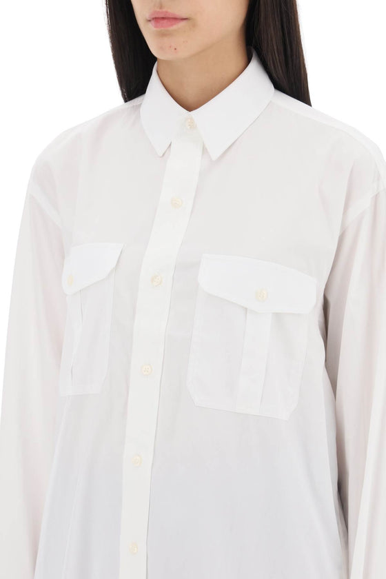 Wardrobe.nyc maxi shirt in cotton batista
