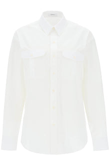  Wardrobe.nyc maxi shirt in cotton batista