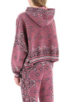 Amiri space dye bandana cropped sweatshirt
