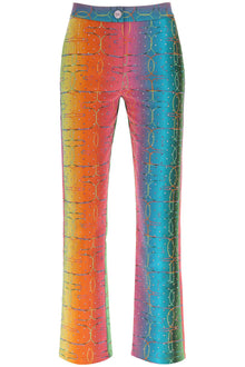  Siedres 'bery' multicolor rhinestone pants