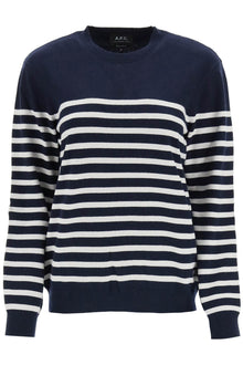  A.p.c. 'phoebe' striped cashmere and cotton sweater