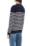 A.p.c. 'phoebe' striped cashmere and cotton sweater