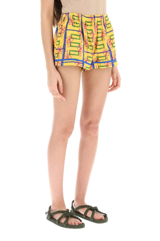 Siedres all-over printed cotton 'zyon' shorts