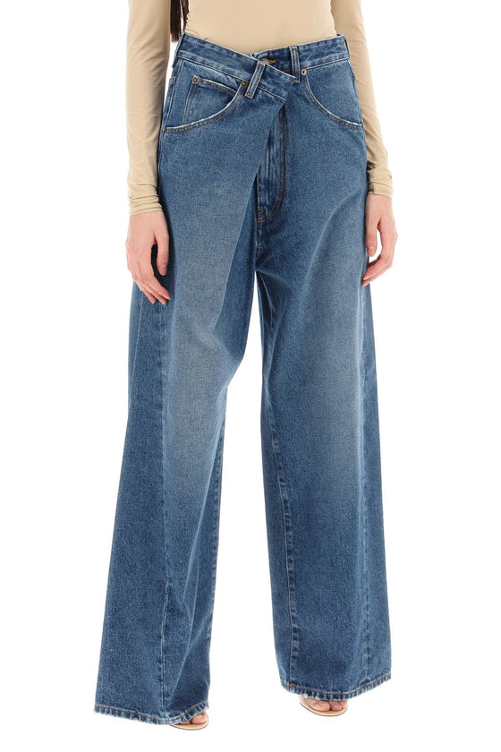 Darkpark 'ines' baggy jeans with folded waistband