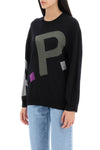 A.p.c. sweater in virgin wool with logo pattern