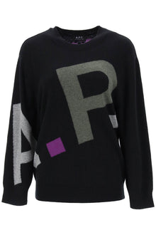  A.p.c. sweater in virgin wool with logo pattern