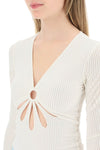 Collina strada 'flower' top with cut outs