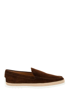  Tod's suede slip-on with rafia insert