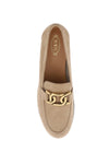 Tod's suede leather kate loafers in