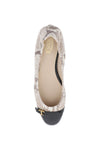 Tod's snake-printed leather ballet flats